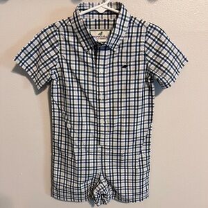 Toddler Boy button up romper